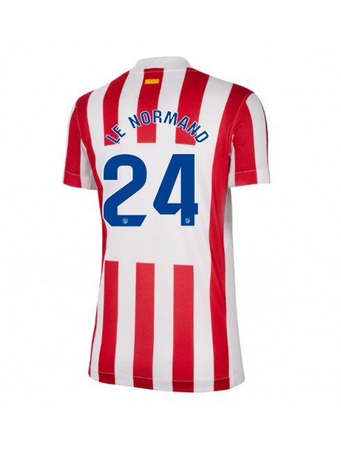 Zenske Futbalové oblečenie Atletico Madrid Robin Le Normand #24 2025-26 Krátky Rukáv - Domáci Zenske Futbalové oblečenie Atletico Madrid Robin Le Normand #24 2025-26 Krátky Rukáv - Domáci